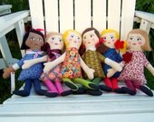 Cloth Doll Custom Handpainted Heirloom Doll