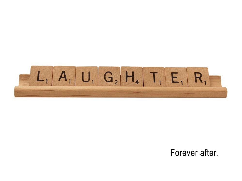 Scrabble Laughter - Forever After - Greeting Card