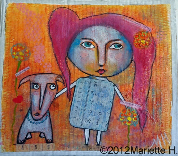 Girl and Dog /Original/