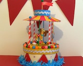 Carousel/Merry Go Round Birthday Centerpiece/Gift Box/Decoration