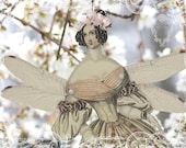 cherry blossom fairy - a whimsical springtime paper doll muse