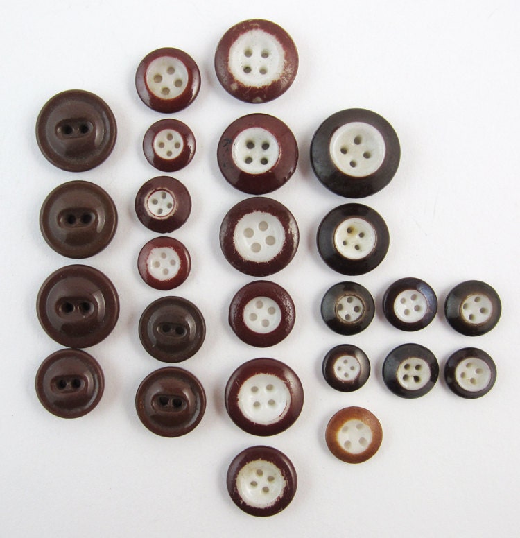 antique buttons - Rank and File