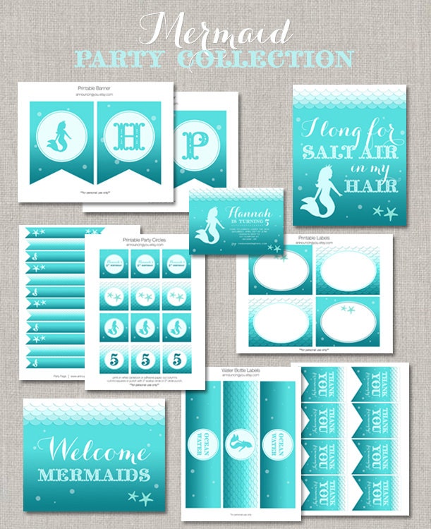 Ombre Mermaid Party Collection - DIY