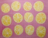 Lemons on Pink