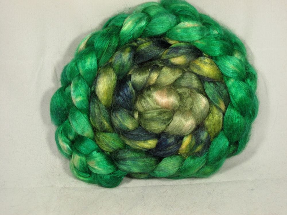 Sale Baby Camel/Tussah Silk 50/50 Combed TOP 4.0 oz - Jade Dragon 2