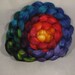 Polwarth/Tussah Silk 60/40 Combed Top - 5oz -  Rainbow 1