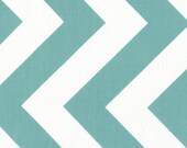 Moda Aqua Chevron 32349-22 Half Moon Modern Fabric 1 yard
