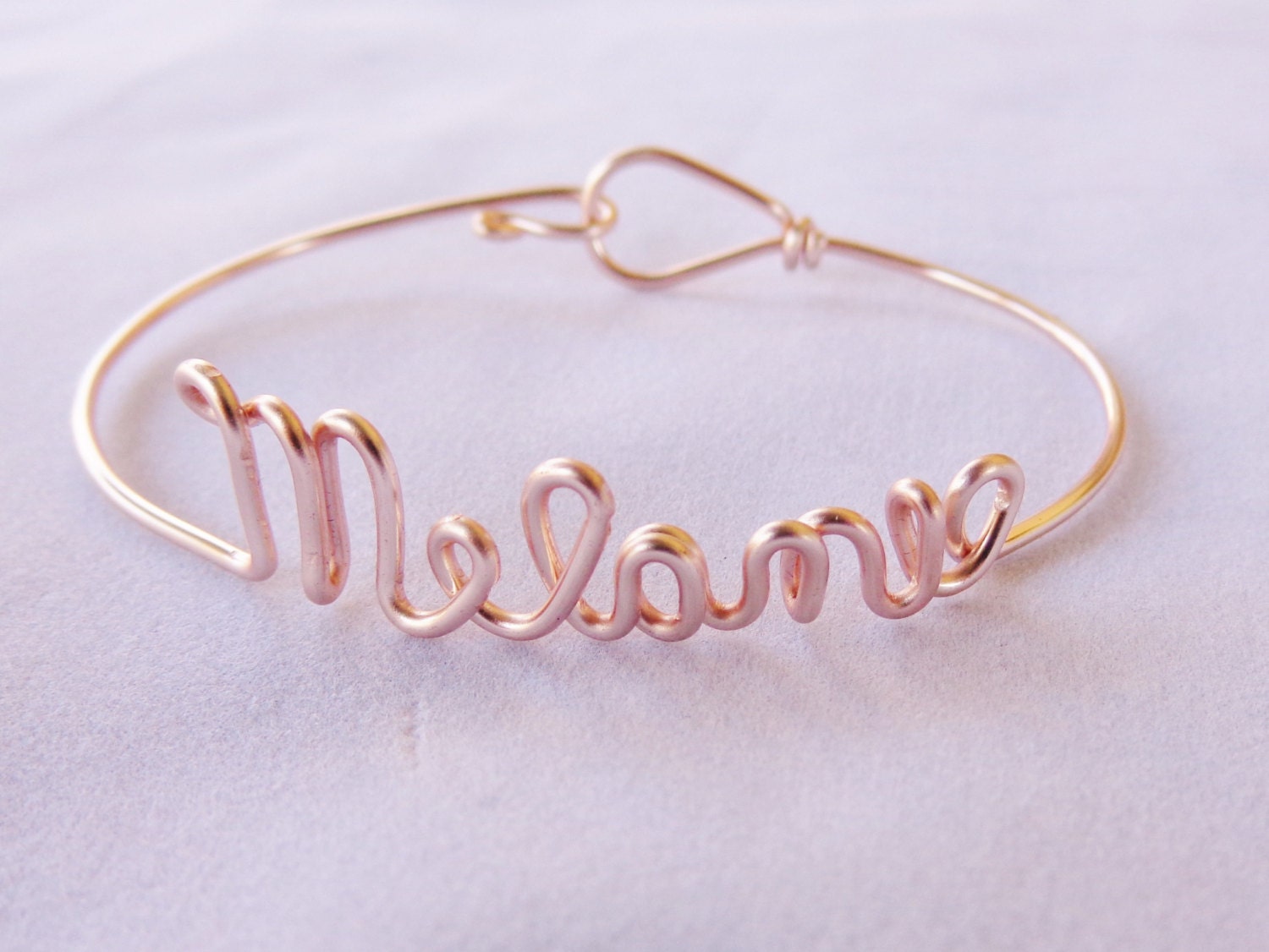 Name Bracelet rose color gold
