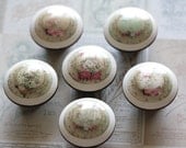 Vintage Romance 6 pc. Drawer Knob set