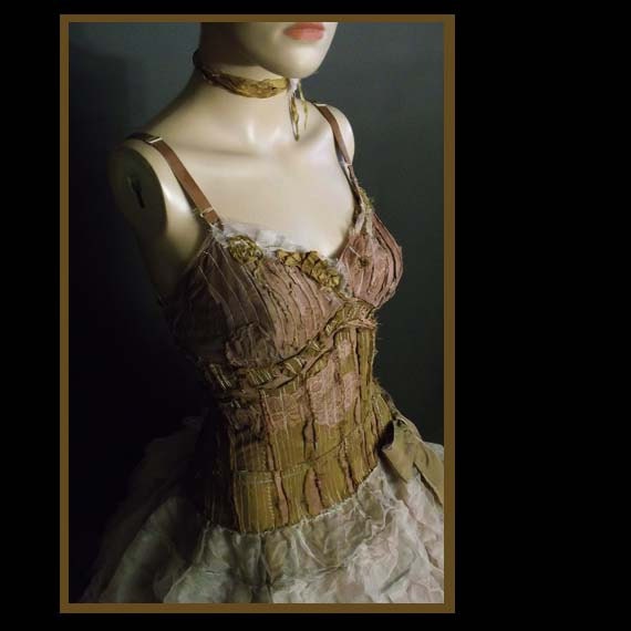 wearydreary rusted-dusty rose wasteland ragdoll dress