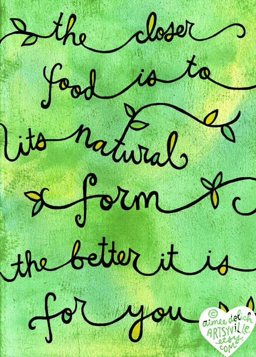 Natural (5x7 doodle print)