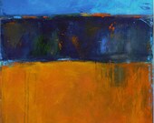 Original Contemporary Abstract  Landscape Painting-original fine art West Elm artist