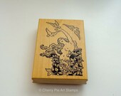 GODDESS of Nature, Art Deco- MOUNTED RuBBer STAMP by Cherry Pie Art Stamps