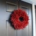 Organic Red Chili Pepper Wreath, Kitchen Centerpiece, Wall Decor, Housewarming Gift, Herb Wreath, Southwest Decor, 16 inch