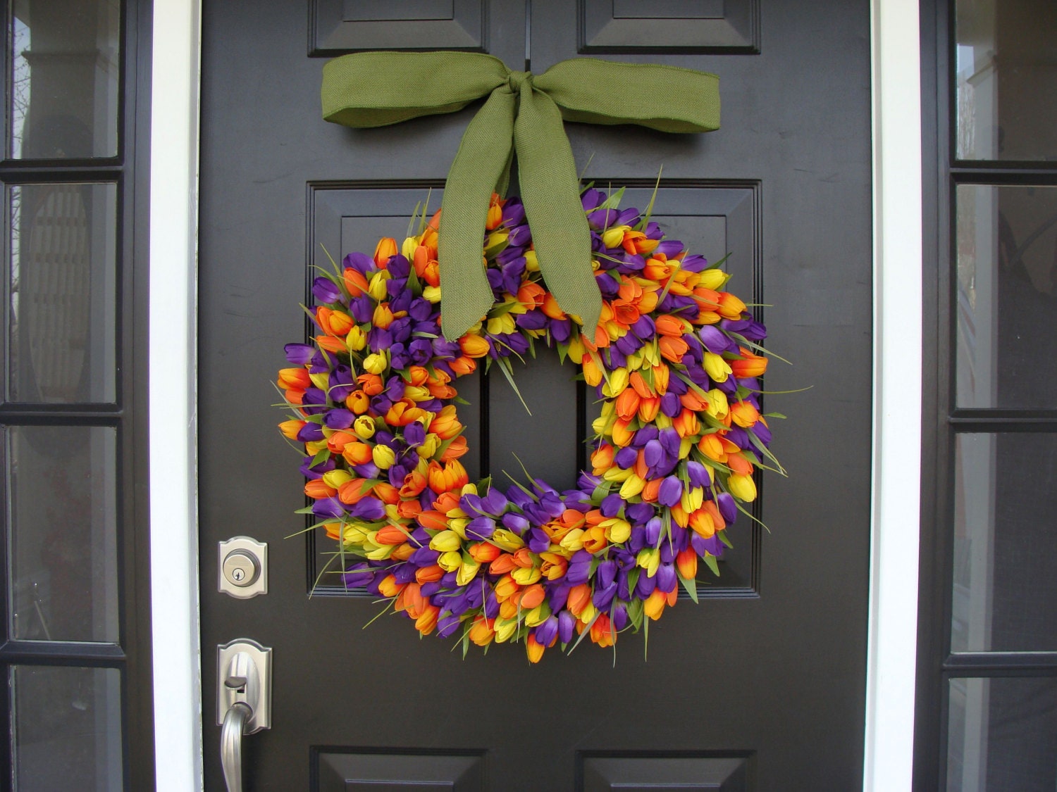 Spring Wreath- Spring Wreath Decor- Mother's Day Wreath- 22 inch Year Round Wreath- Spring Wreath for Door- SALE