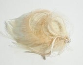 VIRGINIA- Art deco 1920's vintage inspired feather and pearl bridal headpiece