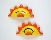 Cute Sun Magnet - Select Sunny Side Up or Sunny Side Down, kitchen decor, humor, cute fridge magnets