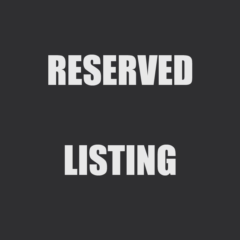 RESERVED Special Listing for Hannah