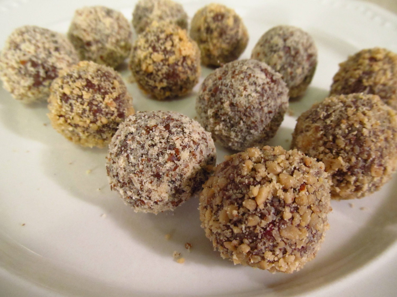 Father's Day Gifts- Organic Dark Chocolate raspberry almond delight truffles, one dozen box, other flavors available as well
