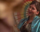 Custom Order listing for Katrina, Kaylee of Firefly cosplay, episode one ensemble- canvas jumpsuit, brocade Asian jacket & parasol