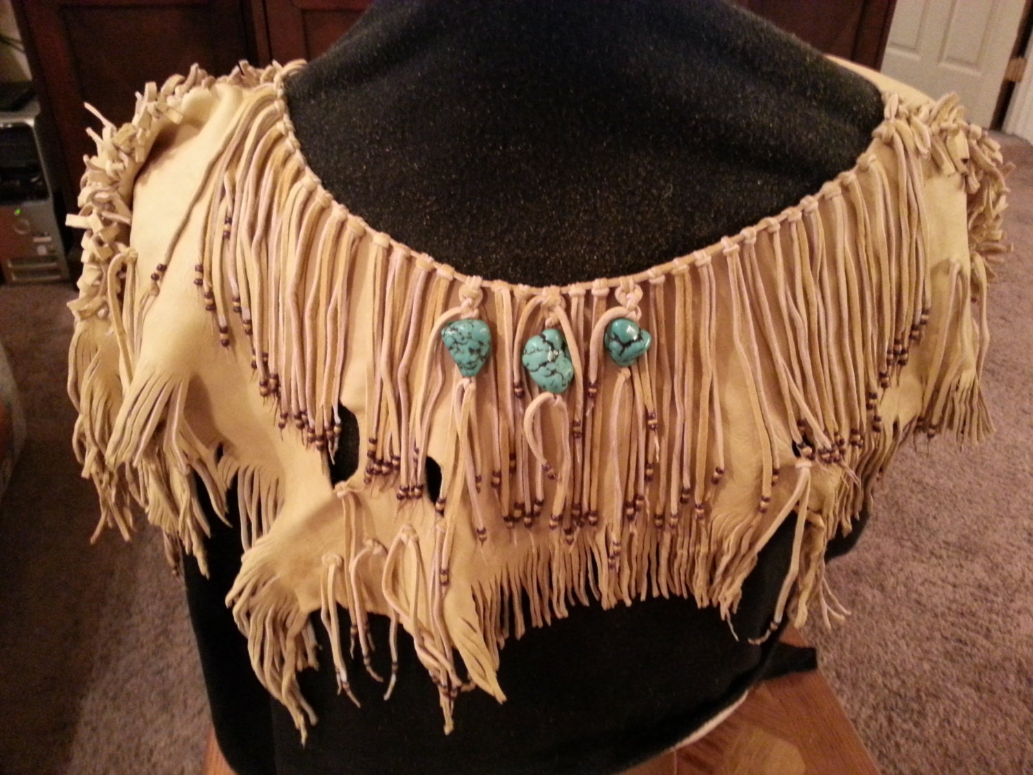 Native American leather shrug
