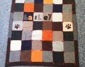 Custom Dog Quilt Wool Upcycled Patchwork Primitive Dog Bed Pet Quilt  Custom Paw Prints by Northernlodge on Etsy