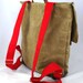 Summer Stripe Waxed Canvas Backpack