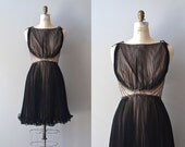 1960s dress / chiffon 60s dress / Dream a Little Dream