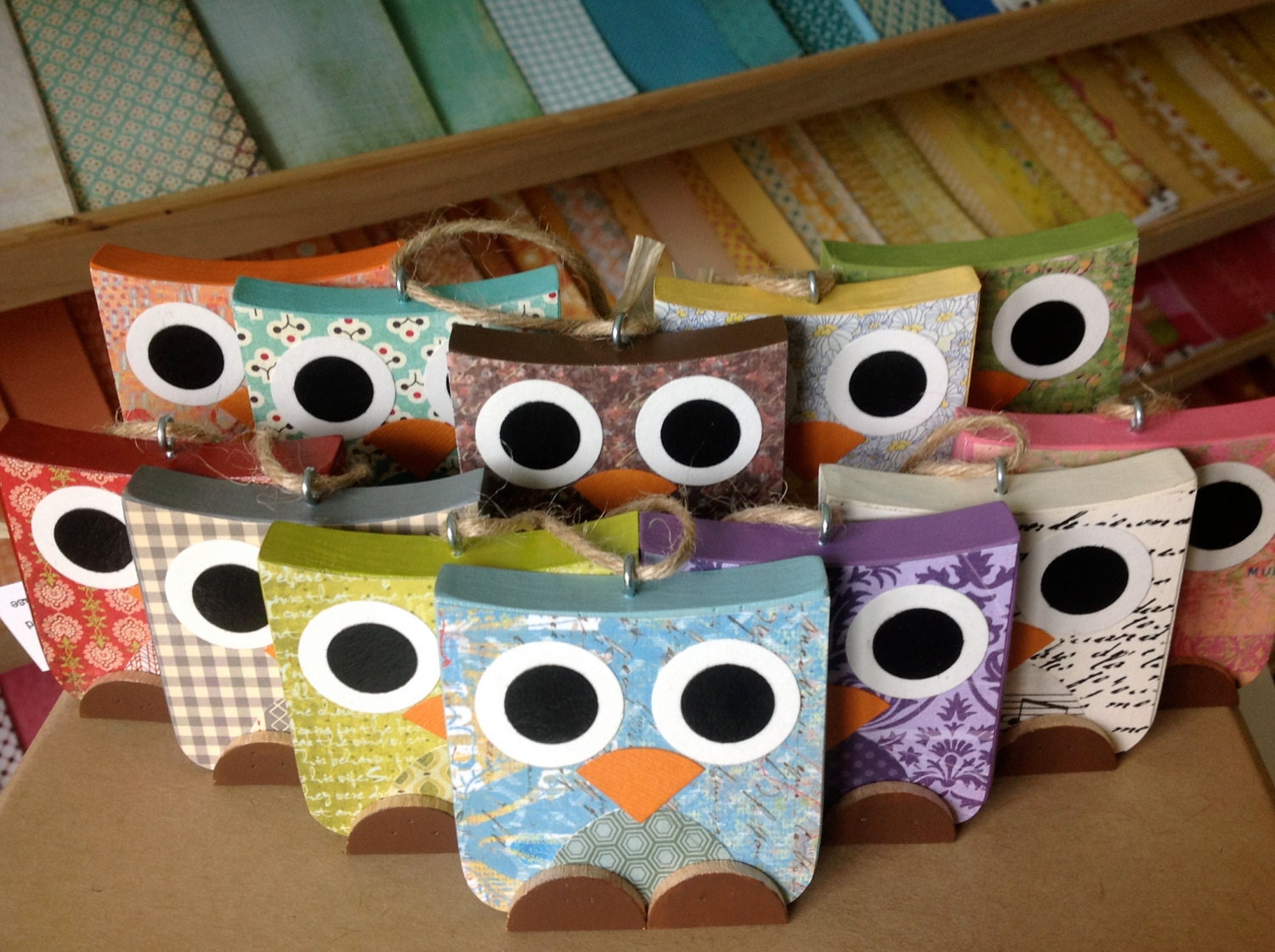 10 Owls/Party Favors/Ornaments - eco-friendly by Maple Shade Kids