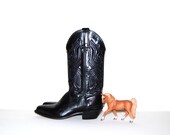 Vintage Boots Black Western