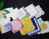 Vintage Hankies Garden Collection .....Twelve
