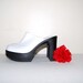 Vintage Shoes White Platform 80s