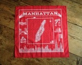 Discontinued version of Manhattan bandanna - red