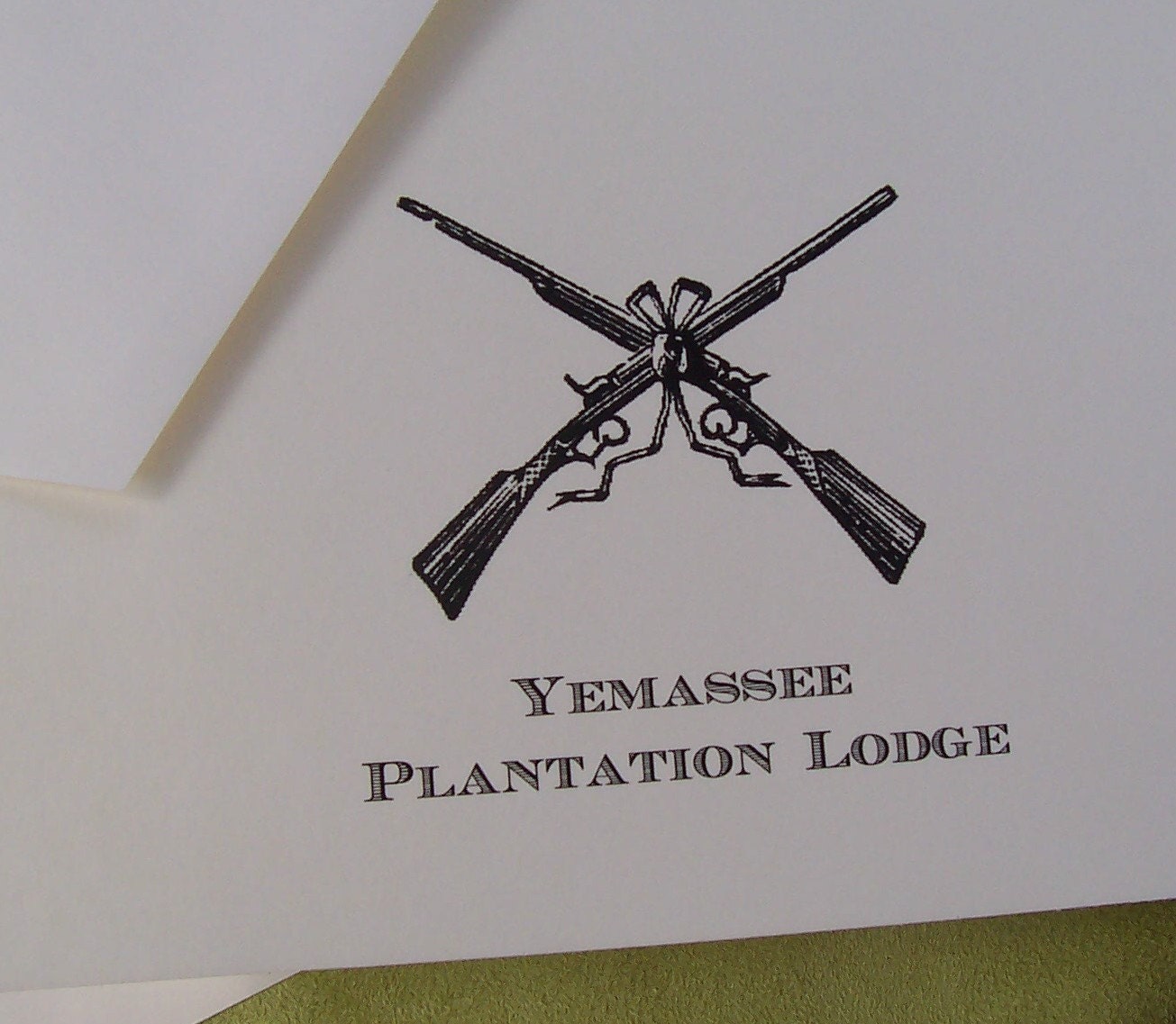 Buy announcements gifts stationery - Men's Personalized Notecards Hunting Guns for Him Her Monogrammed Dad, Husband Gift Stationery Note Cards Skeet Shooting Clay Shooting