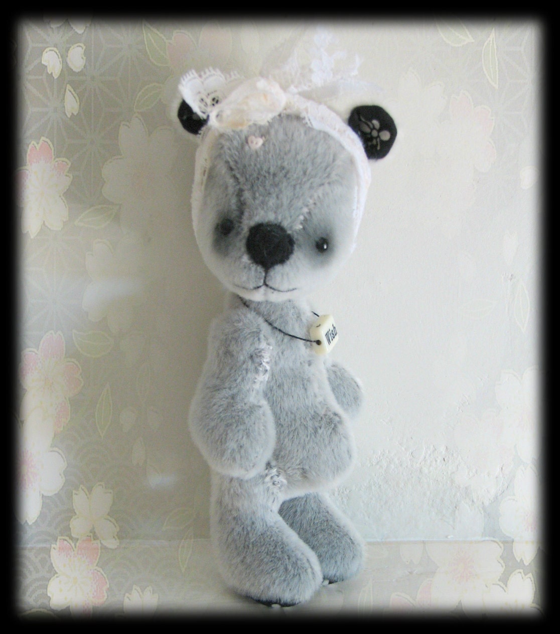 Wendy handmade ooak artist jointed teddy bear by woollybuttbears on etsy