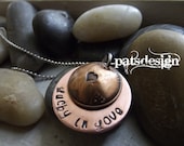 Lucky in Love  Locket 1 penny Pendant with Marry Me underneath, proposal pendant