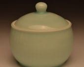 Pale Green Sugar Jar