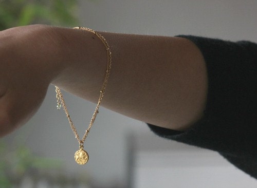 choose your zodiac and stone - Gold Zodiac charm bracelet