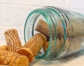 Vintage Mason Jar with cork collection