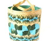 Vintage Straw Tote Bag
