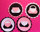 Girly purse cupcake toppers
