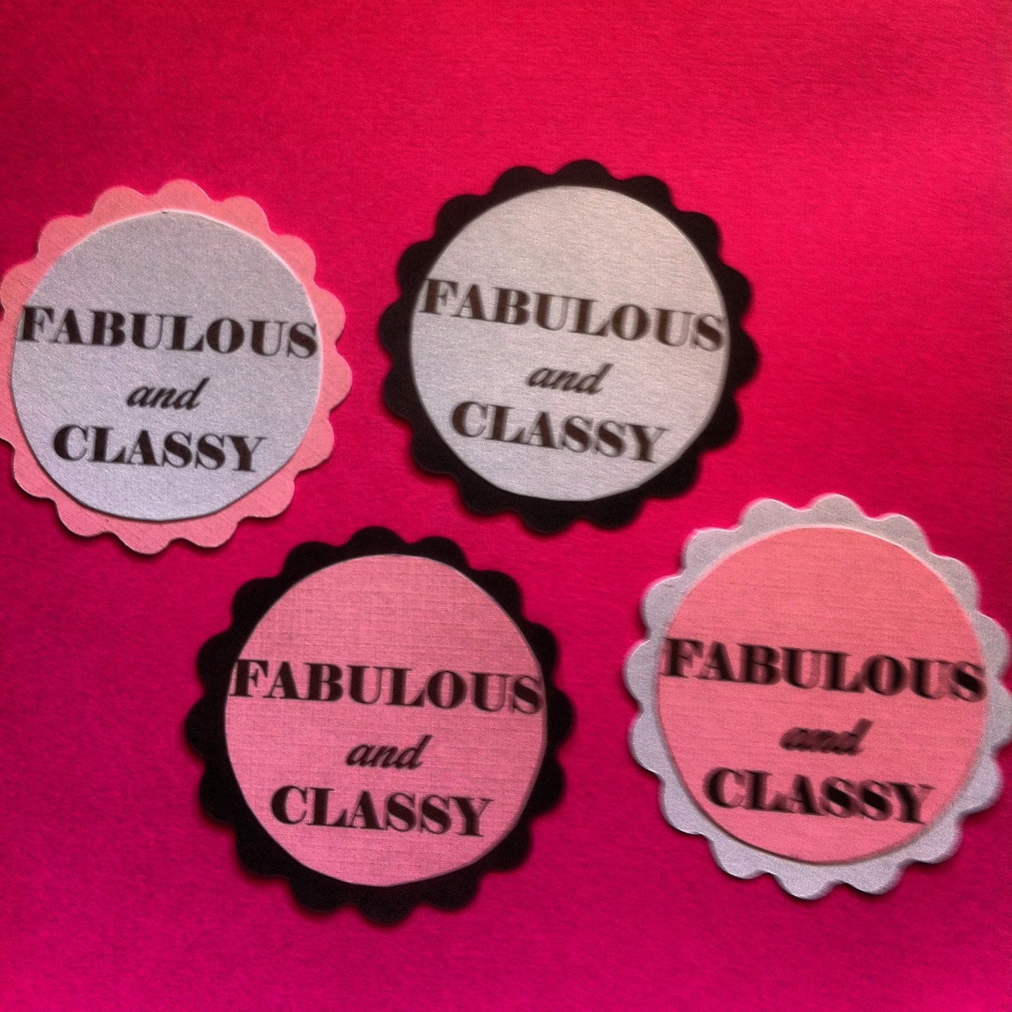 Flower Cupcake Picks Fabulous and classy cupcake toppers