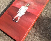 16x8 Acrylic Paint on Canvas - Doll Face