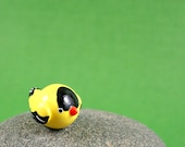 Little Goldfinch - Hand Sculpted Miniature Polymer Clay Bird