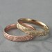 Birds of a Feather Silver Wedding Band--Elegant Swirl Feather Design in Rose or Yellow Gold Plated Sterling Silver