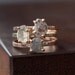 Natural Diamond Slice Ring in 14kt Rose Gold
