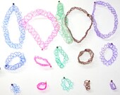 VTG Colors 90's Set Tattoo Choker Bracelet Ring- MORE COLORS