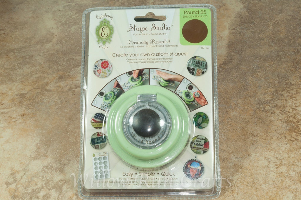 Epiphany Craft Shape Studio Tool Round 25mm with Shape Studio Accessories Bubble Caps Round 25 (21-50-220)