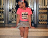 Childrens Clothing... The Gray Collection by laken and lila..... Gray Darlene Donut Dot Skirt.....handmade boutique clothing