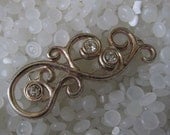vintage barrette  beautiful   rhinestone